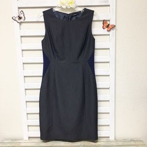 Tahari dress  Dark gray and Navy Sheath